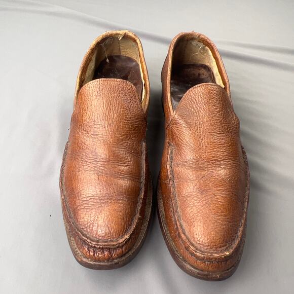 Dacks Genuine Antelope Leather Loafers | Men’s 10 Brown Made in Canada